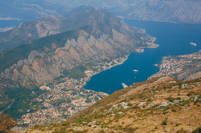 The view of Bay of Kotor from Lovcen